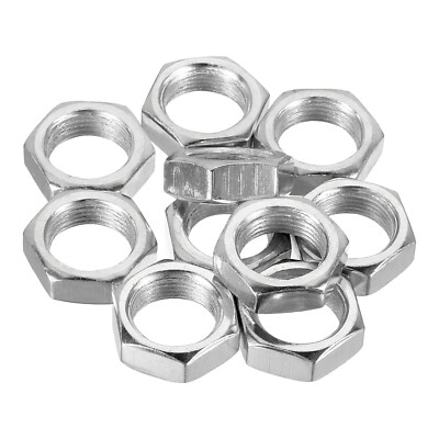 10 Packungen M14x1,0 Stahl Sechskantmutter Schrauben Bolzen Befestigung 7mm