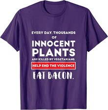 Anti Vegan Shirt - Vegetarian Funny Saying Unisex T-Shirt