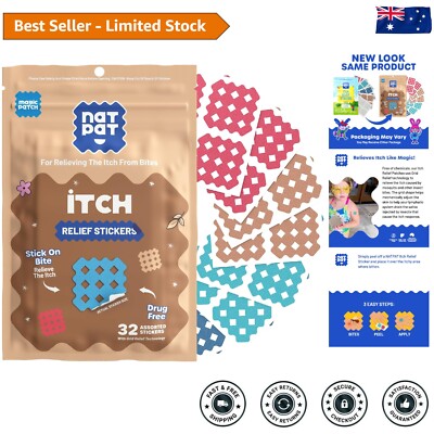 Instant Relief NATPAT Magic Patch - Kid-Friendly Itch Stickers for ...