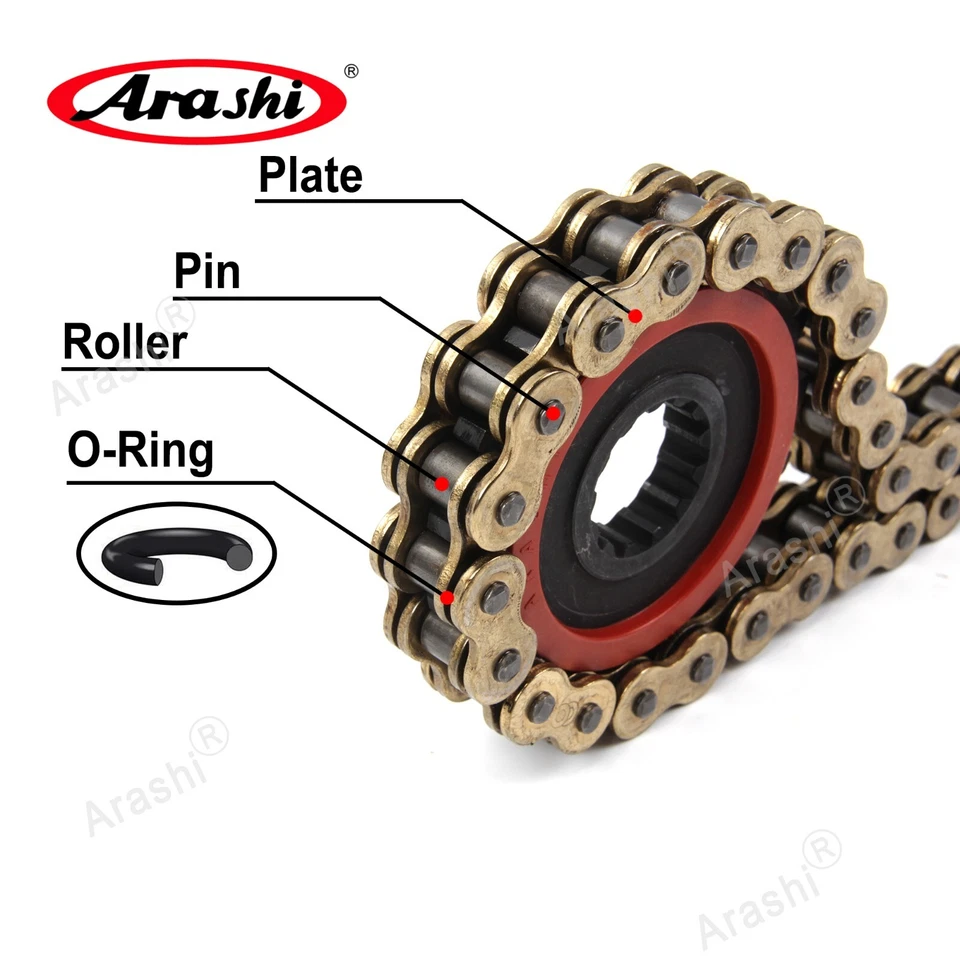 525 Pitch 120 Link O-Ring Drive Chain For Kawasaki Z900 ZR900 /ABS 2017-2020 - Image 2 of 4
