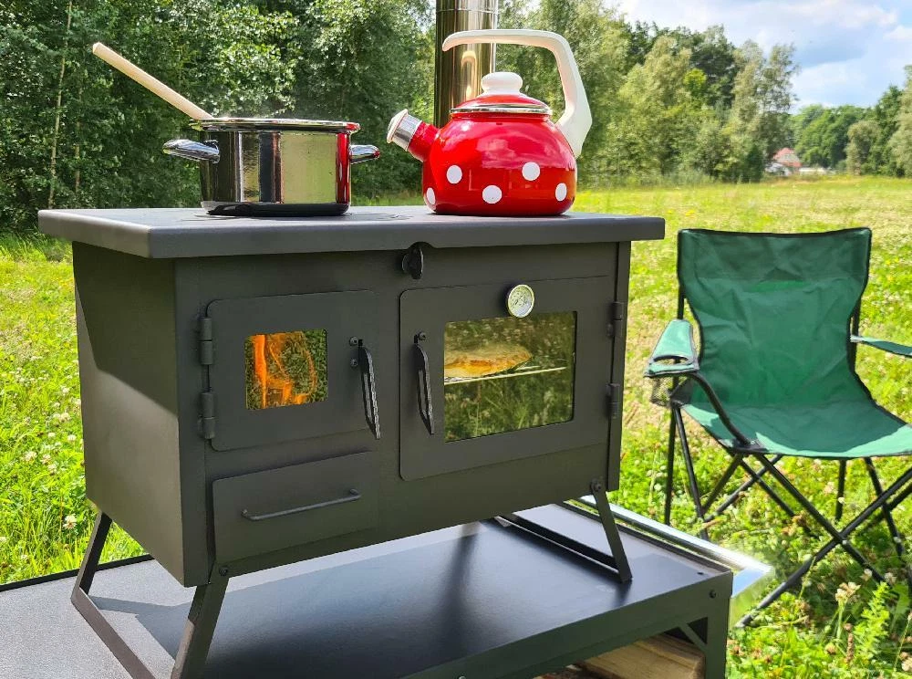 Outdoor-Küche u0026#034;ERNAu0026#034; Holzbackofen Gartenküche Pizzaofen  Grillkamin | eBay