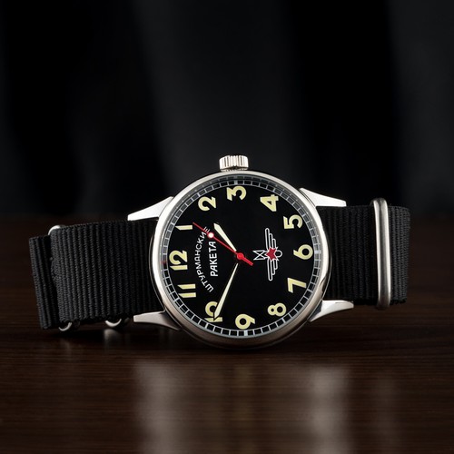 Reloj mecánico Raketa - Shturmanskie años 80 vintage militar soviético para hombre 2609 - Imagen 2 de 6