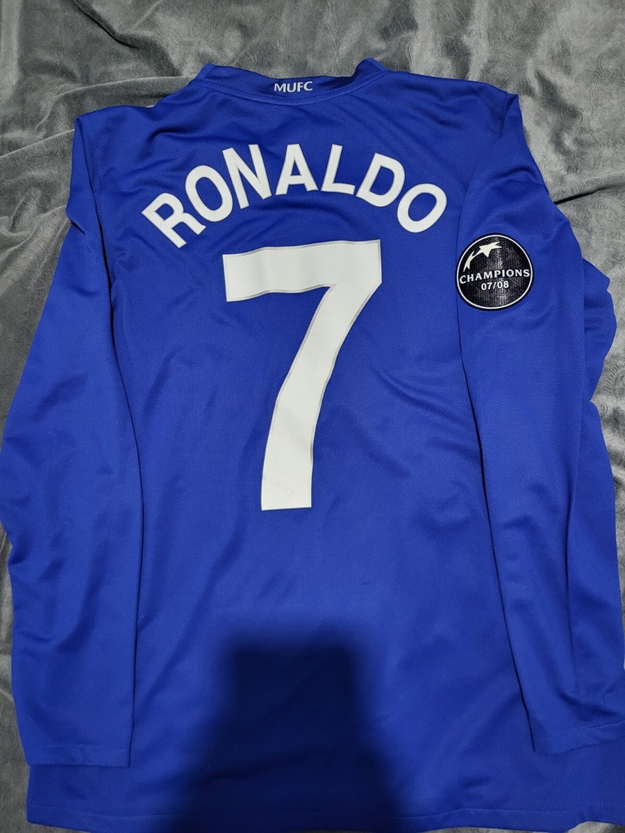 【正規07-09 Manchester U CL  Ronaldo#7】 Manchester United 2008/09 Ls Third Shirt Ronaldo 7 Champions 07/08