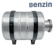 6''x8'' Round Vertical Gas Tank 3/4 Gallons Fuel Tank Cell 1/4 NPT Aluminum Spun