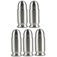 Lot of 5  - Silvertowne Mint - 1 oz .999 Fine Silver Bullet .45 Caliber ACP