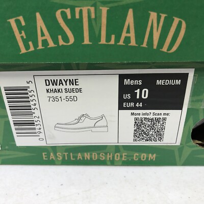 Eastland New Men’s Dwayne Khaki Suede English Moc Oxfords Boots size 10M Eastland New Men main image 3