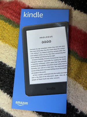 Kindle 10. Generation E-Reader Schwarz 8gb Wi-Fi Nagelneu Und Versiegelt
