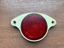 Soviet vintage plastic reflector, red bicycle wheel reflector