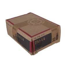 Sunlite Bicycle Inner Tube 27" x 1-1/4" Schrader Valve for 27in Road Bike Tires