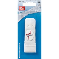 Prym Cotton Bra Extender, White 2 Hook