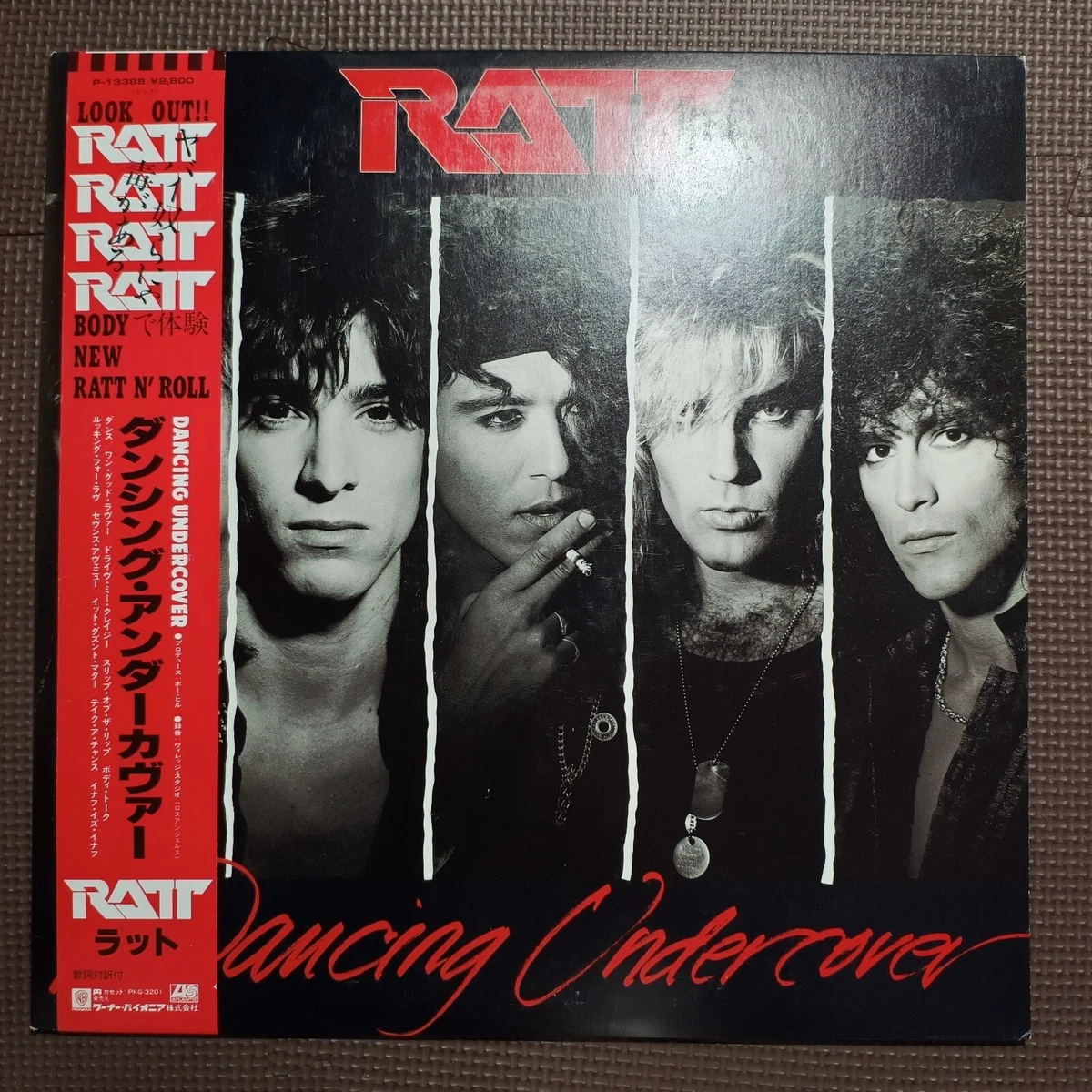 RATT Dancing Undercover 国内盤 LP 帯 P13388 RATT-DANCING UNDERCOVER P-13388 JAPAN ORIGINAL ISSUE 1LP OBI,2