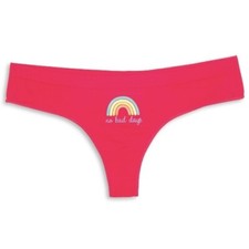 No Boundaries Juniors Seamless Thong Panty XXXL 21 New with Tags Magenta Quartz