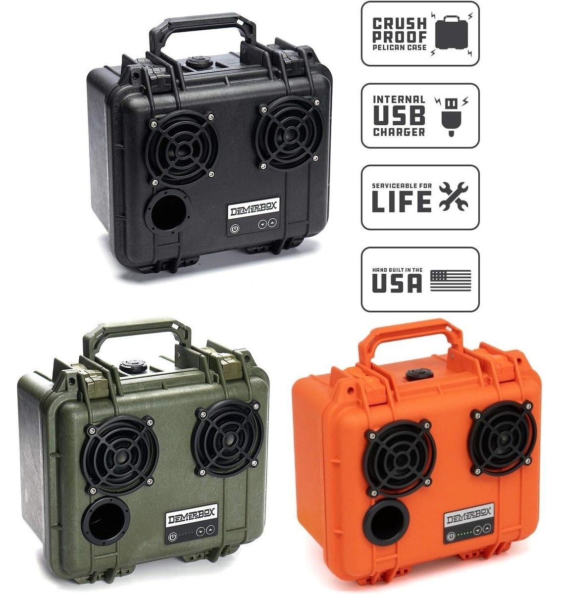 DemerBox DB2 Wireless Speakers Waterproof Portable Rugged Outdoor