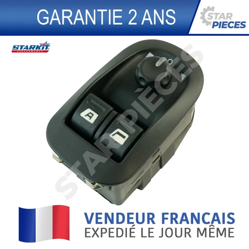 PLATINE COMMANDE BOUTON LEVE VITRE AVANT JUMPY SCUDO EXPERT 206 306 6554WA