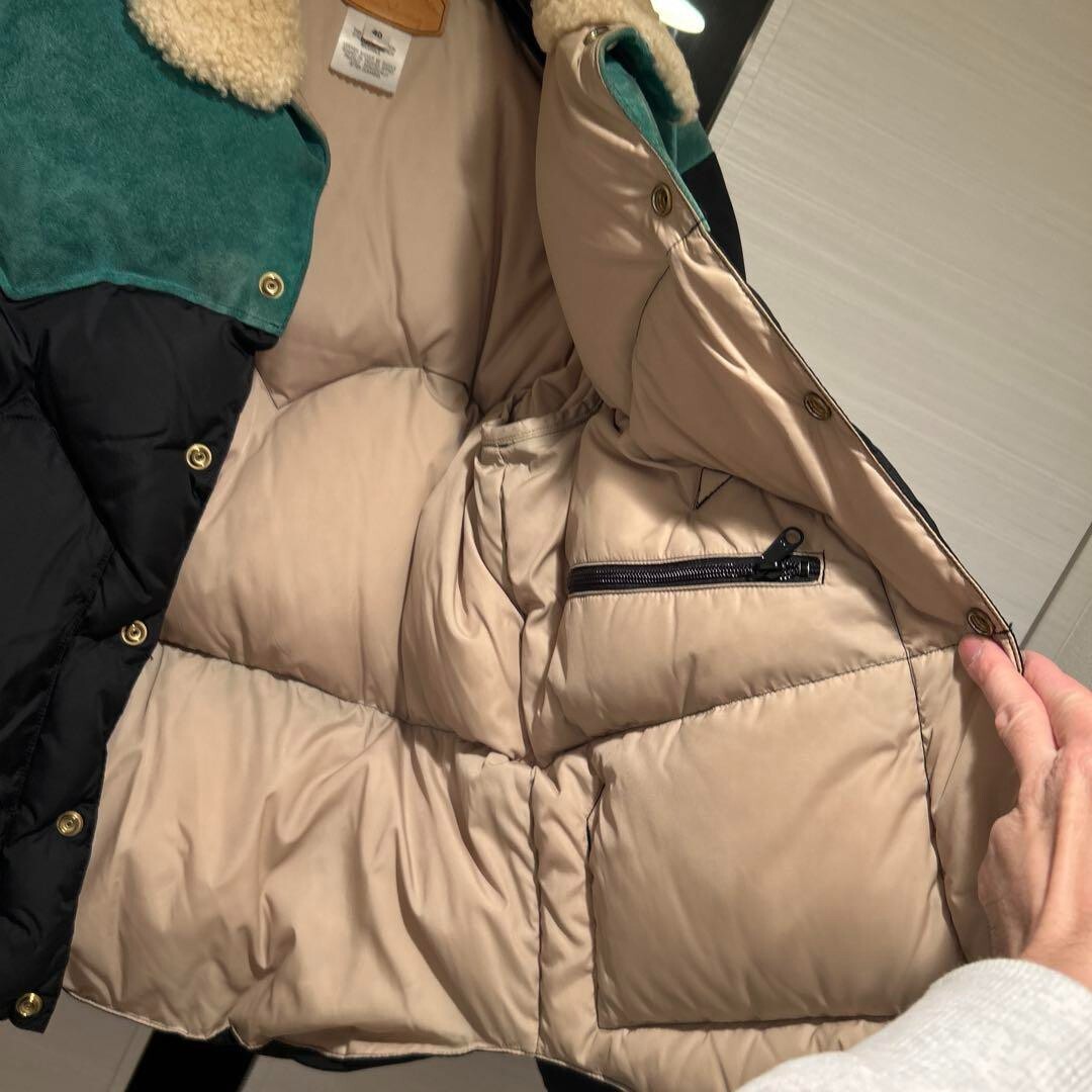 Rocky Mountain Featherbed Christy Down Jacket Black x Green