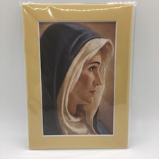 New Handmade 5x7 Matted 4x6 Blessed Virgin Mary Mother of Christ Free Ship 276