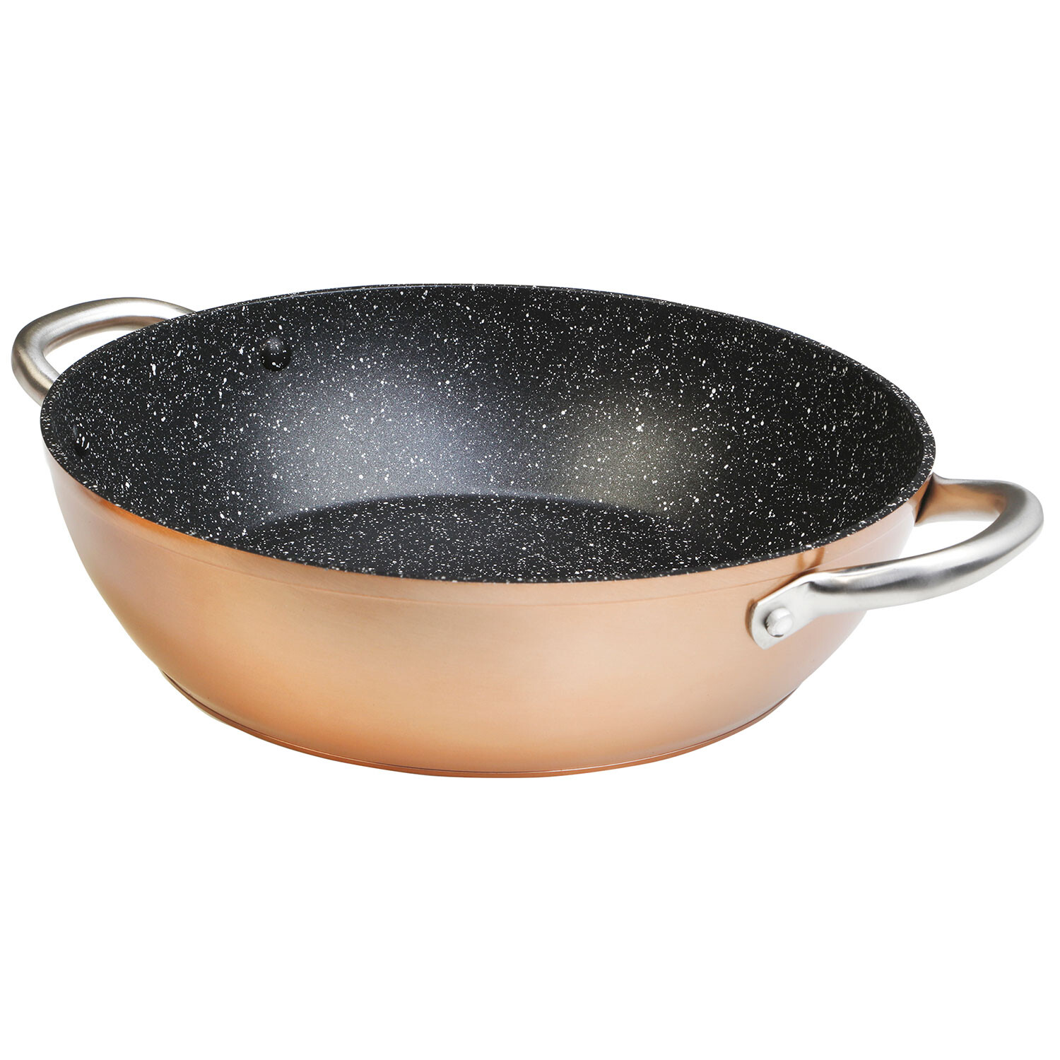 Cazuela Baja 20Cm, Inducción, Aluminio Forjado, Antiadherente Sin Pfoa