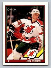 1991-92 O-Pee-Chee Eric Weinrich #92 New Jersey Devils