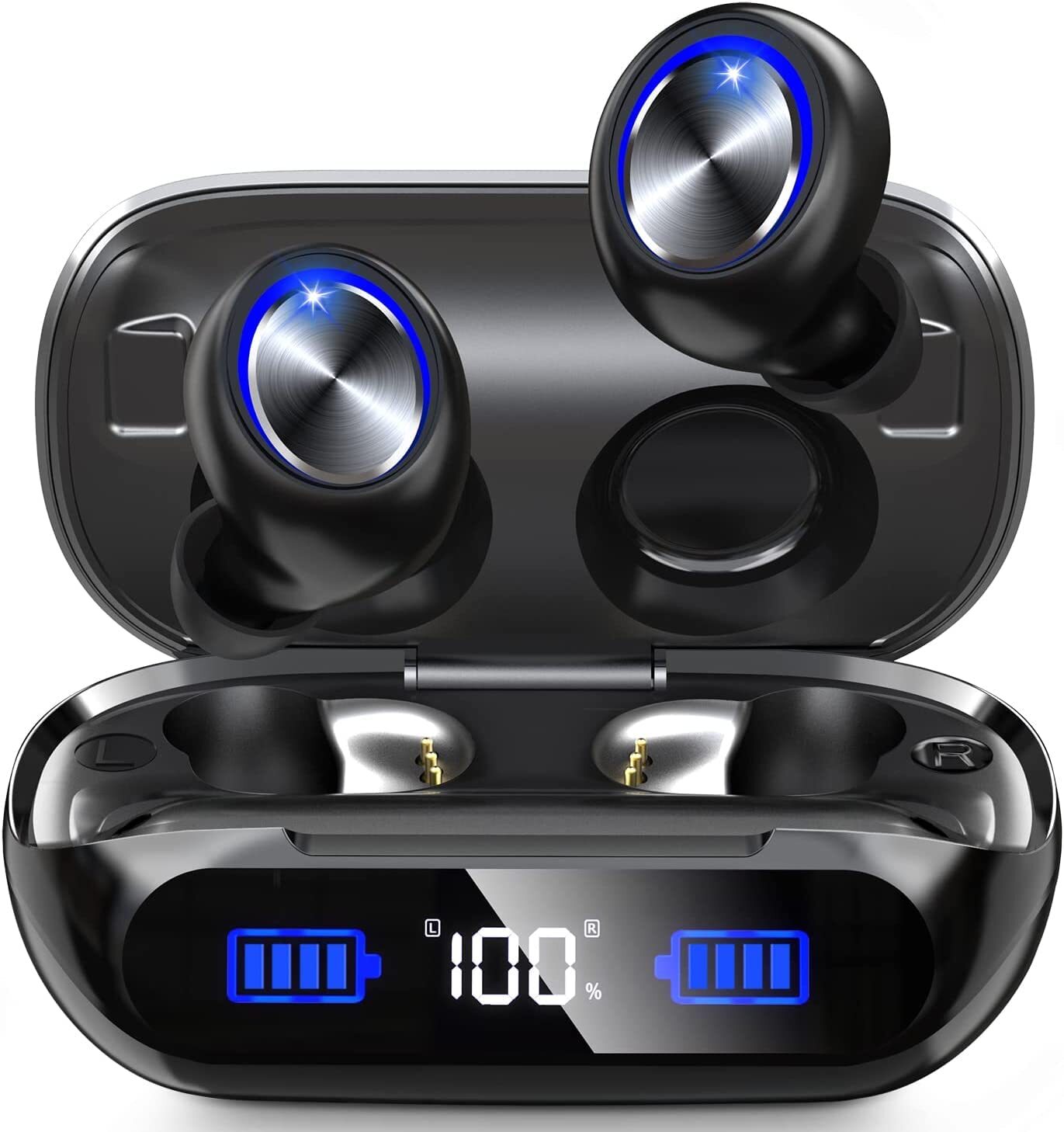 YIPUT Wireless Earbuds Bluetooth 5.3 Headphones 200 Hours Playtime with 2000m...