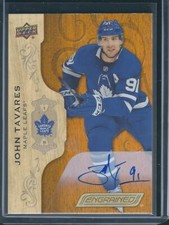 2018-19 Upper Deck Engrained JOHN TAVARES AUTO SSP! Toronto Maple Leafs