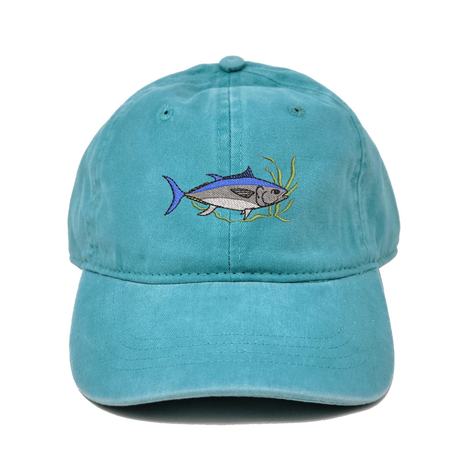 Wildlife Tuna fish embroidered dad hat, Tuna embroidered fishing cap hat