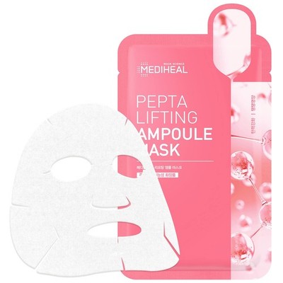 Pepta Lifting Ampoule Mask, Pack of 15 - Peptides and Collagen Lifting Facial...