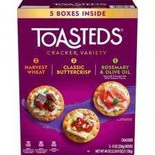 Toasteds variety Pack Crackers 40 OZ