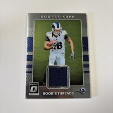Panini Donruss Optic Cooper Kupp #18 Rookie Threads Jersey Rookie Card RC 2017. rookie card picture