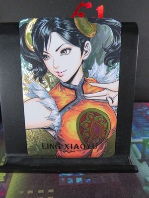 Ling Xiaoyu Tekken Art Card Rare Holo Laser Collectible Video Game Character NM