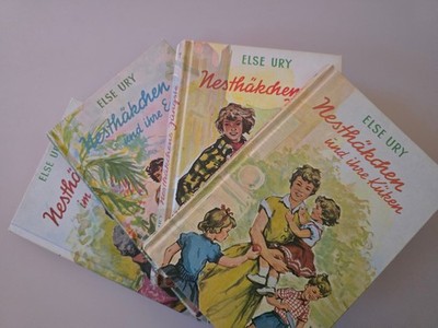 4x Else Ury. Nesthäckchen Küken Jüngste Enkel im weißen Haar. Hoch-Verlag 1970er