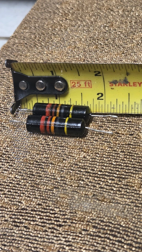 Tapa de Guitarra Sprague Bumble Bee .022 uf 400v 10% Condensador Par Prueba .030 Tono De Colección Foto 2 de 4