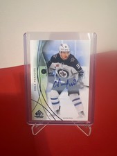 24-25 SP Game Used Cole Perfetti Blue Auto