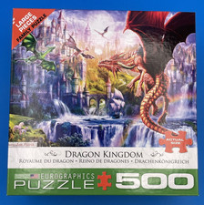 Dragon Kingdom Castle Fantasy Jigsaw Puzzle 500 Pieces Eurographics NEW SEALED