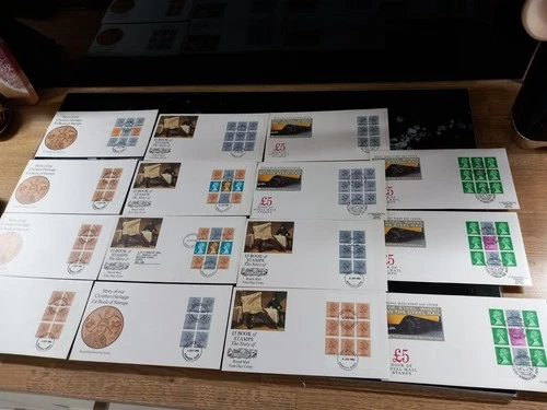GB Booklet Pane First Day Covers (15) 1984-1986