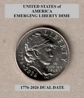 1776-2026 D Denver, 10¢ Dime LIBERTY / EAGLE "Circulated" Actual Coin *FREE S&H*