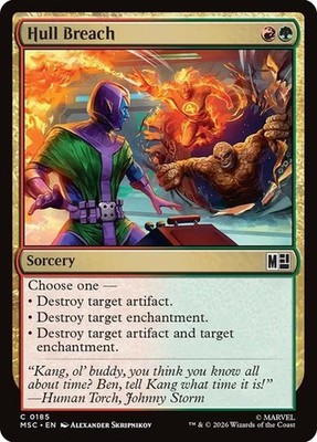 NM Hull Breach, MTG, Heroes Commander, Magic the Gathering, 185