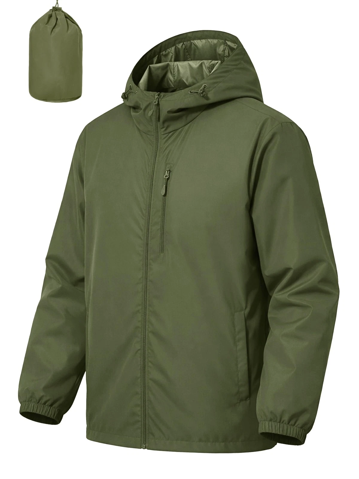 Men's Cycling Jacket Rain Jacket Waterproof Windbreaker Raincoat Running Hiki...