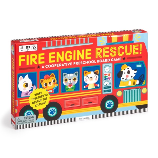 Fire Engine Rescue! Cooperative Board Game by Mudpuppy (Game)