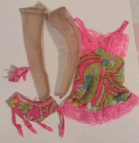 Vintage Collectible Barbie #1821 Underliners Mod Outfit 1968