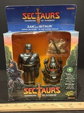1984 Vintage Coleco Sectaurs Warriors of Symbion Zak & Bitaur - Nuovo scatola aperta