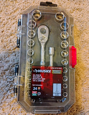 Husky 24-piece 14 In. Drive Ratchet And Socket Set 1005 879 666 - Used