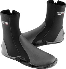 Cressi Isla 7mm Crew Diving Boots Black/Black Size 11 - Warm Protected