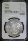 1899 S Morgan Silver Dollar NGC MS63 Choice BU Well Struck Better Date Coin