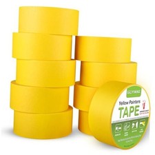 Yellow Painters Tape, Automotive Masking Tape - Yellow 1.88in, 10 rolls