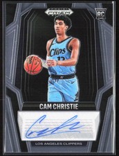 2024-25 Panini Prizm Black Cam Christie Rookie Signatures Auto #RS-CAM Clippers
