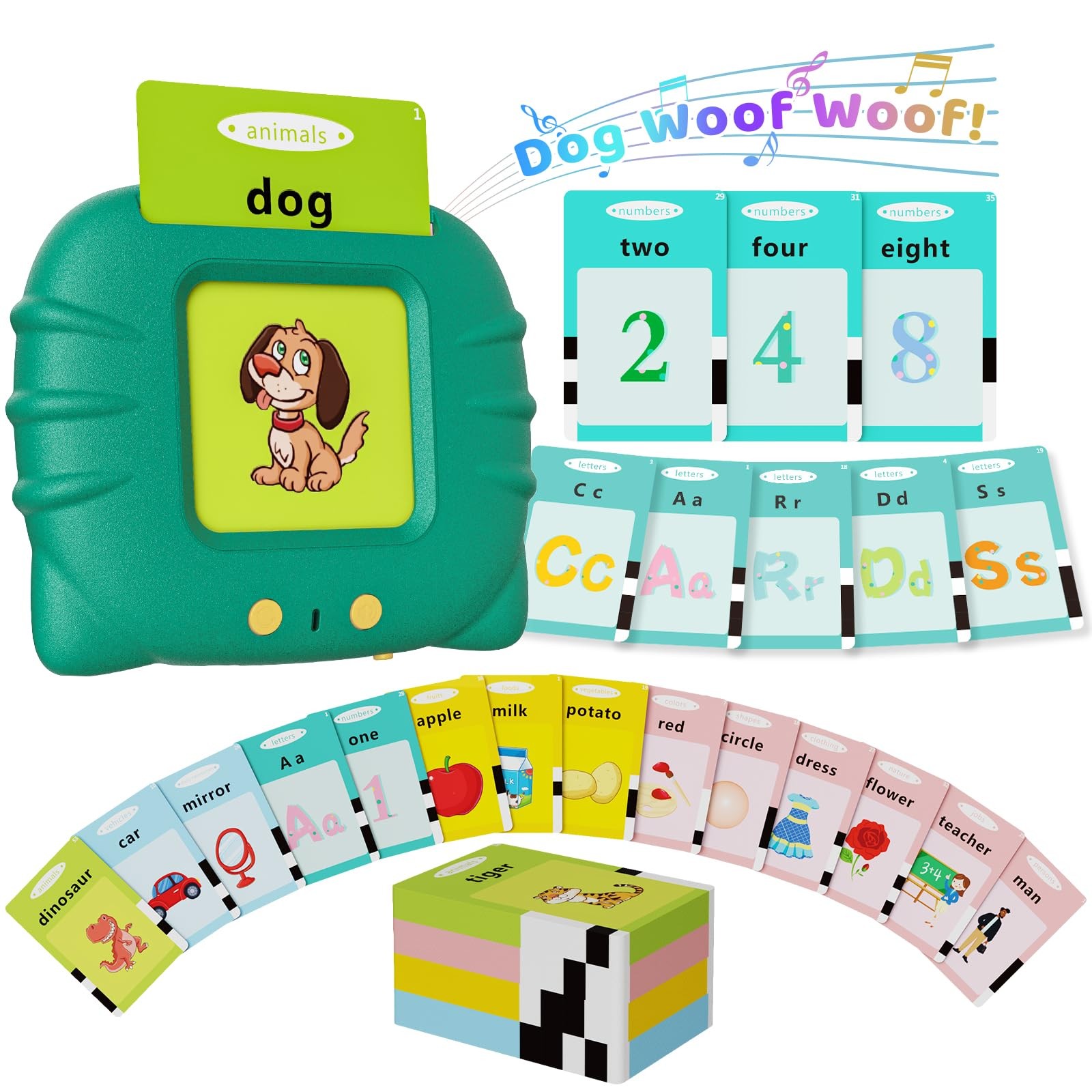 Talking Flash Cards For 1 2 3 4 5 6 Year Old Boys And Girls,