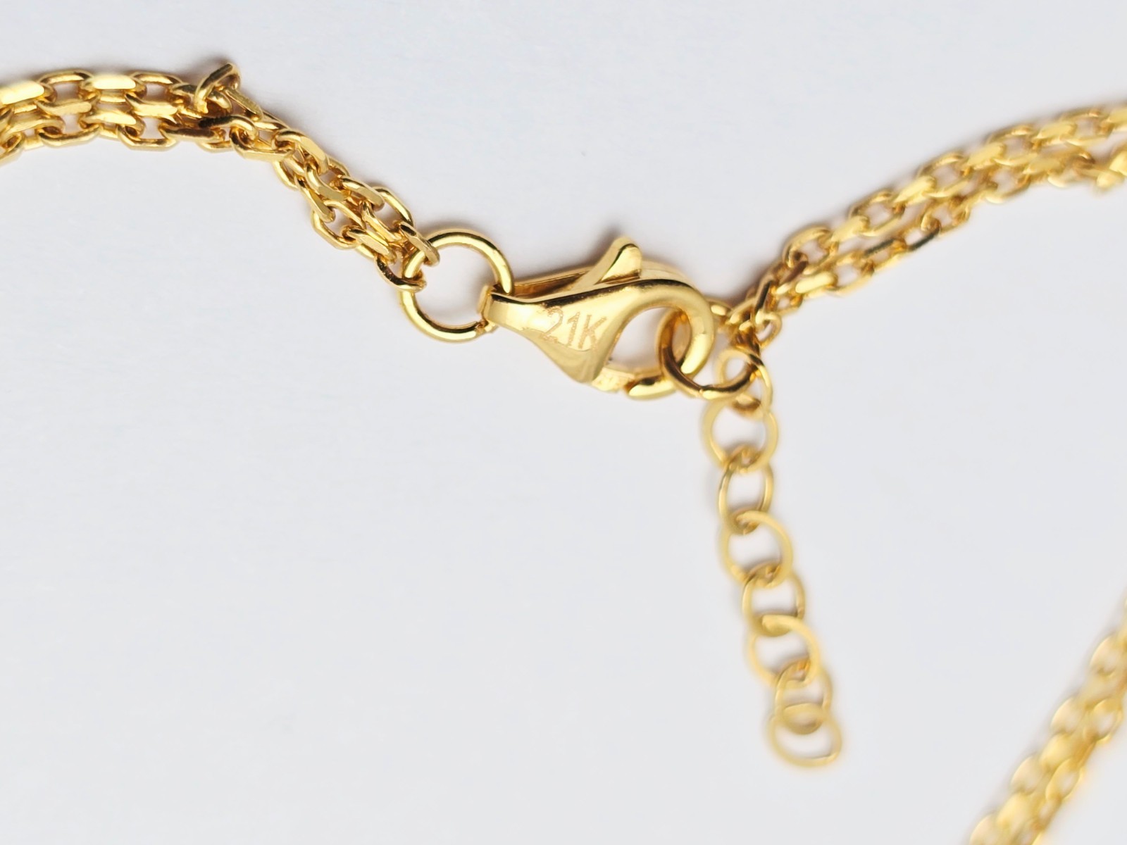 Unique 21K Solid Yellow Gold Interlocking Circles… - image 13