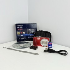 Panasonic LUMIX DMC-TZ30 14.1MP Digital Camera - Red VGC 8GB Case Boxed Tested