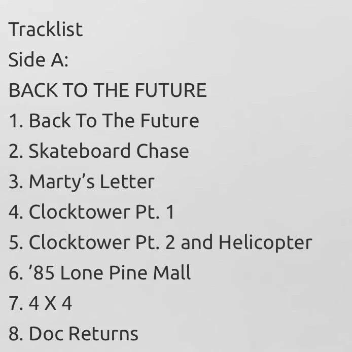 BACK TO THE FUTURE SOUNDTRACK RSD BLACK FRIDAY 2025 BROWN VINYL - Image 4 of 4