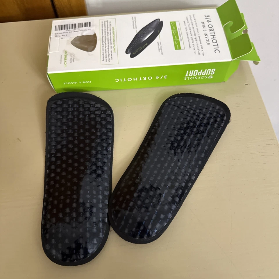 Plantilla ortopédica para hombre 3/4 suela soporte talla 11-12,5 Foto 3 de 3